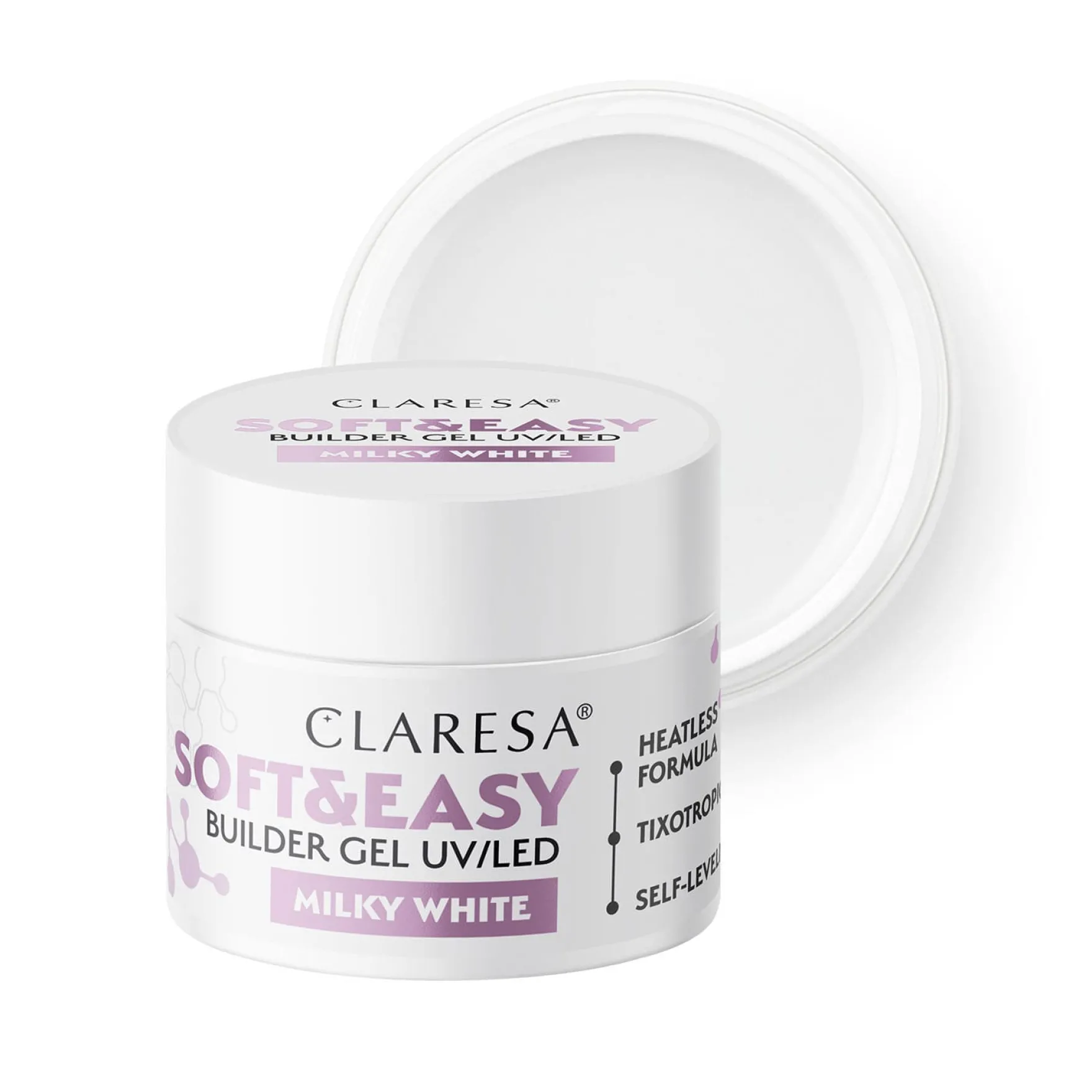 UV/LED Soft & Easy Builder Gel Milky White 12g