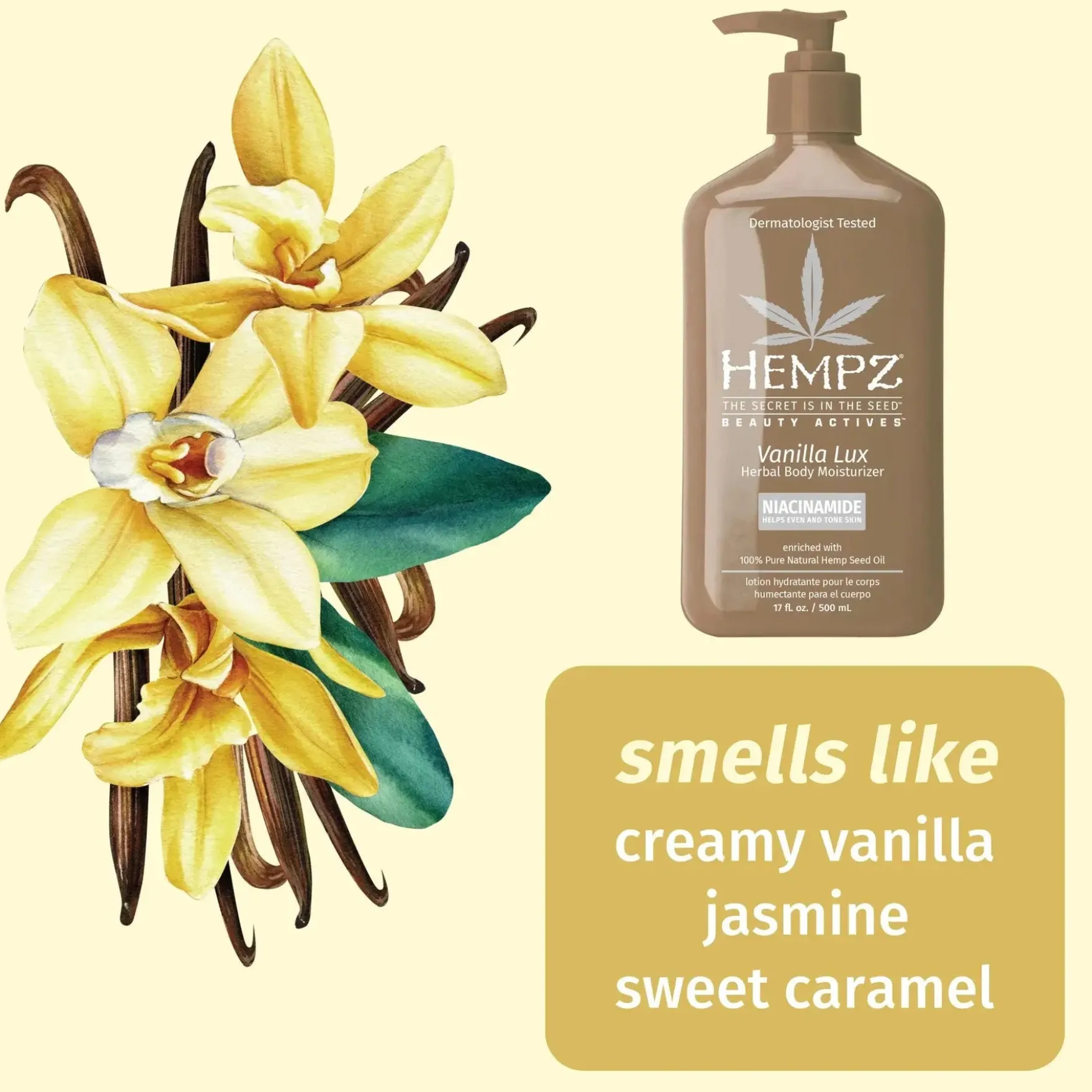 Vanilla Lux Herbal Body Moisturizer