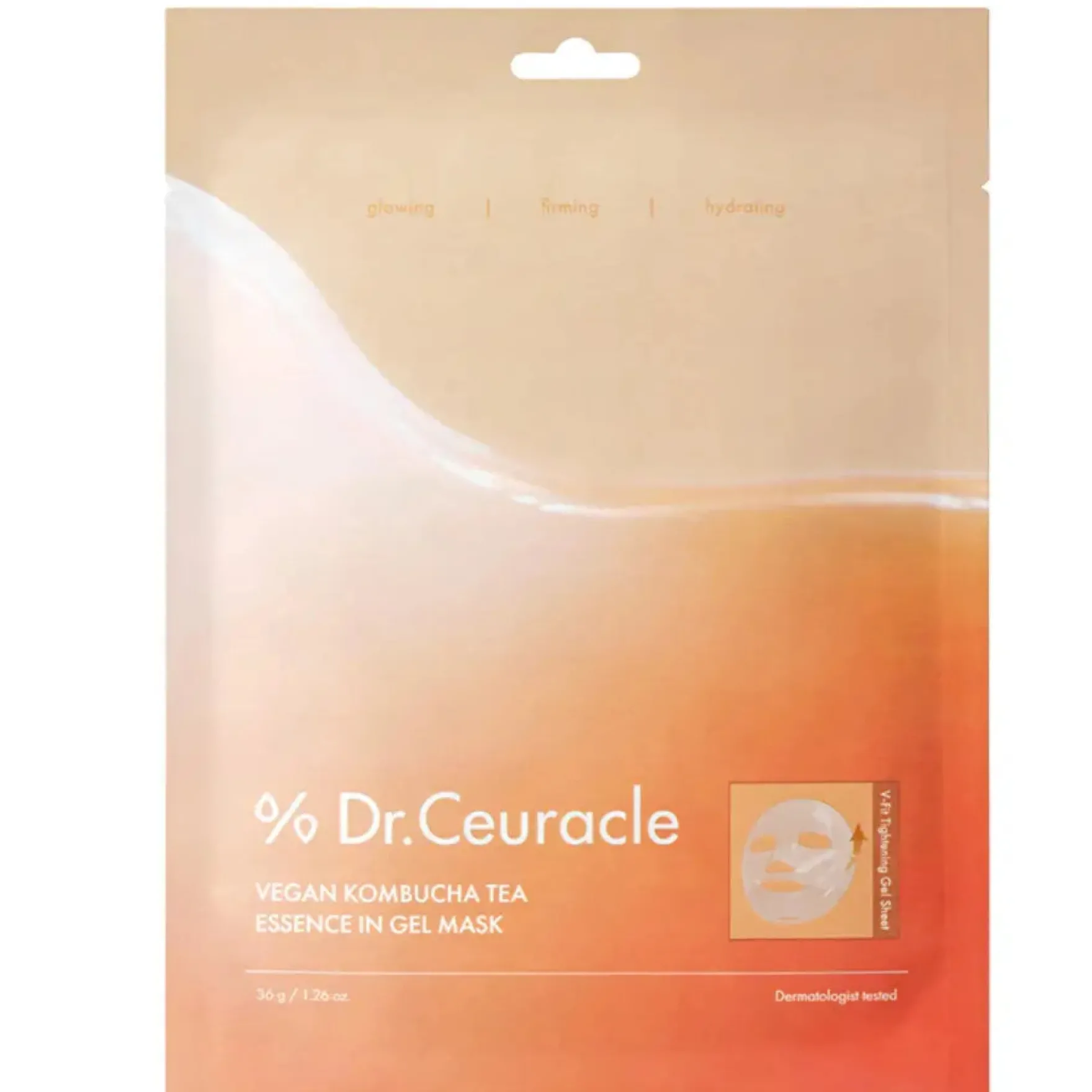Vegan Kombucha Tea Essence In Gel Mask