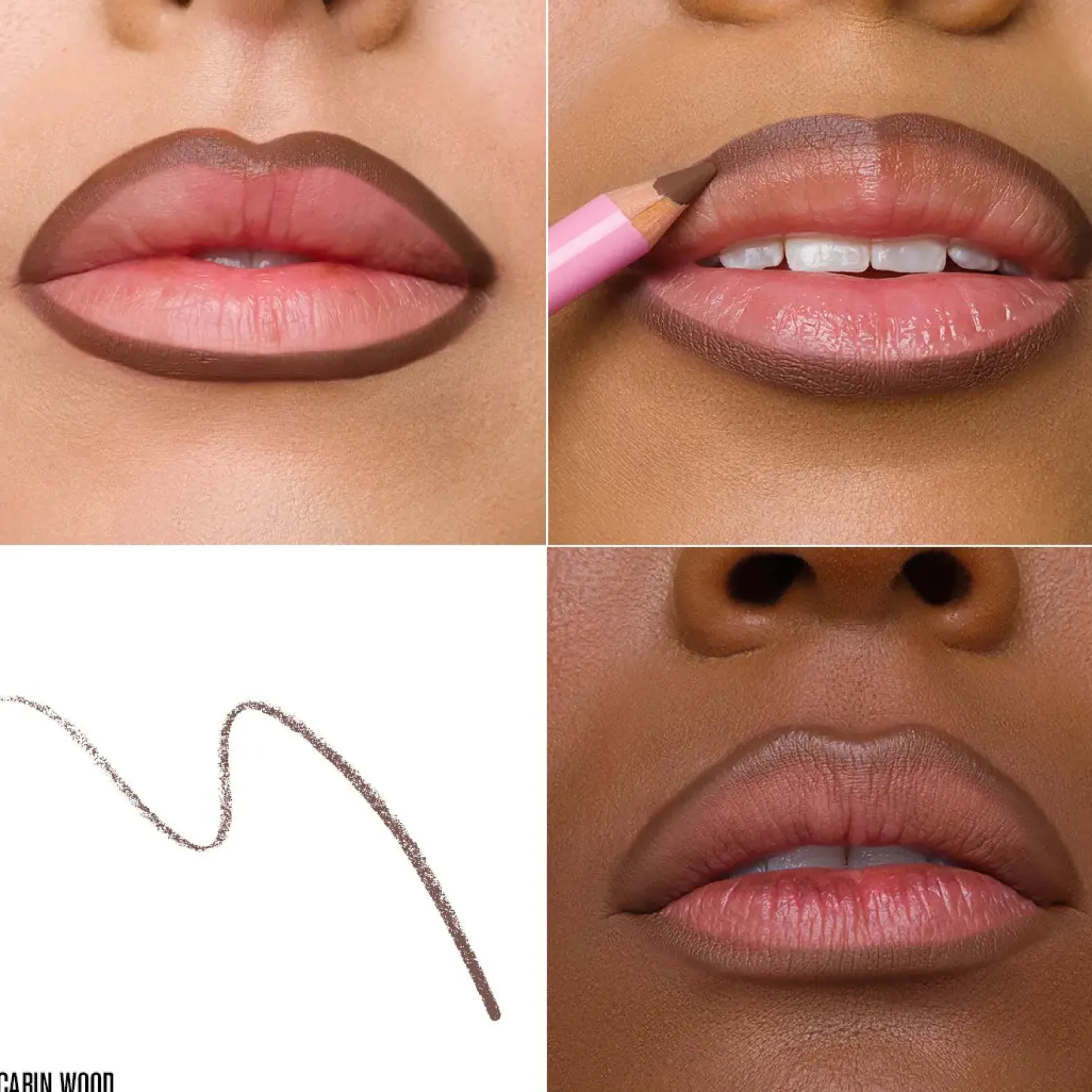 Velour Lip Liner Cabin Wood