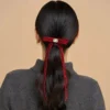 Velvet & Gemstone Bow Hair Clip