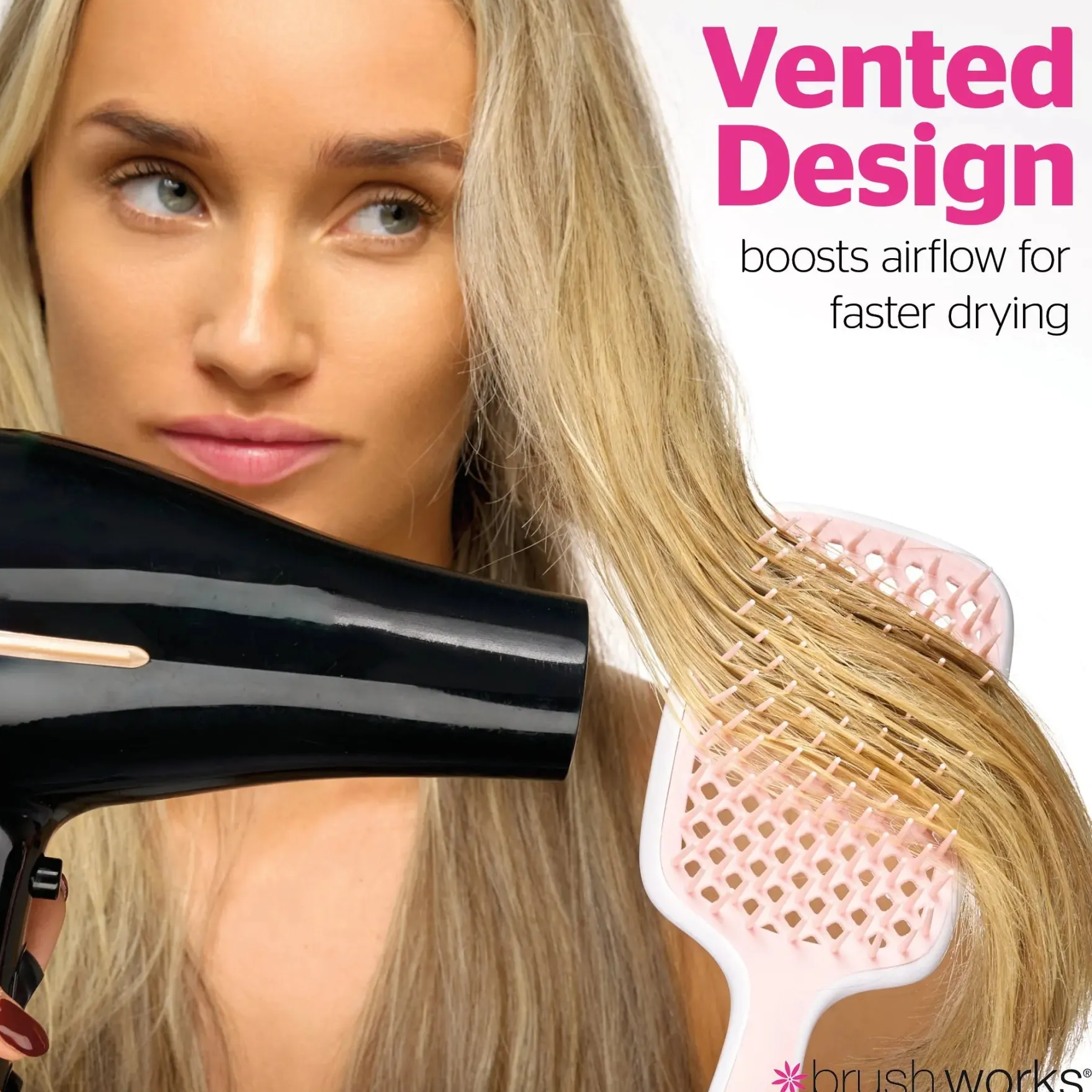 Vented Paddle Blow Dry Hair Brush