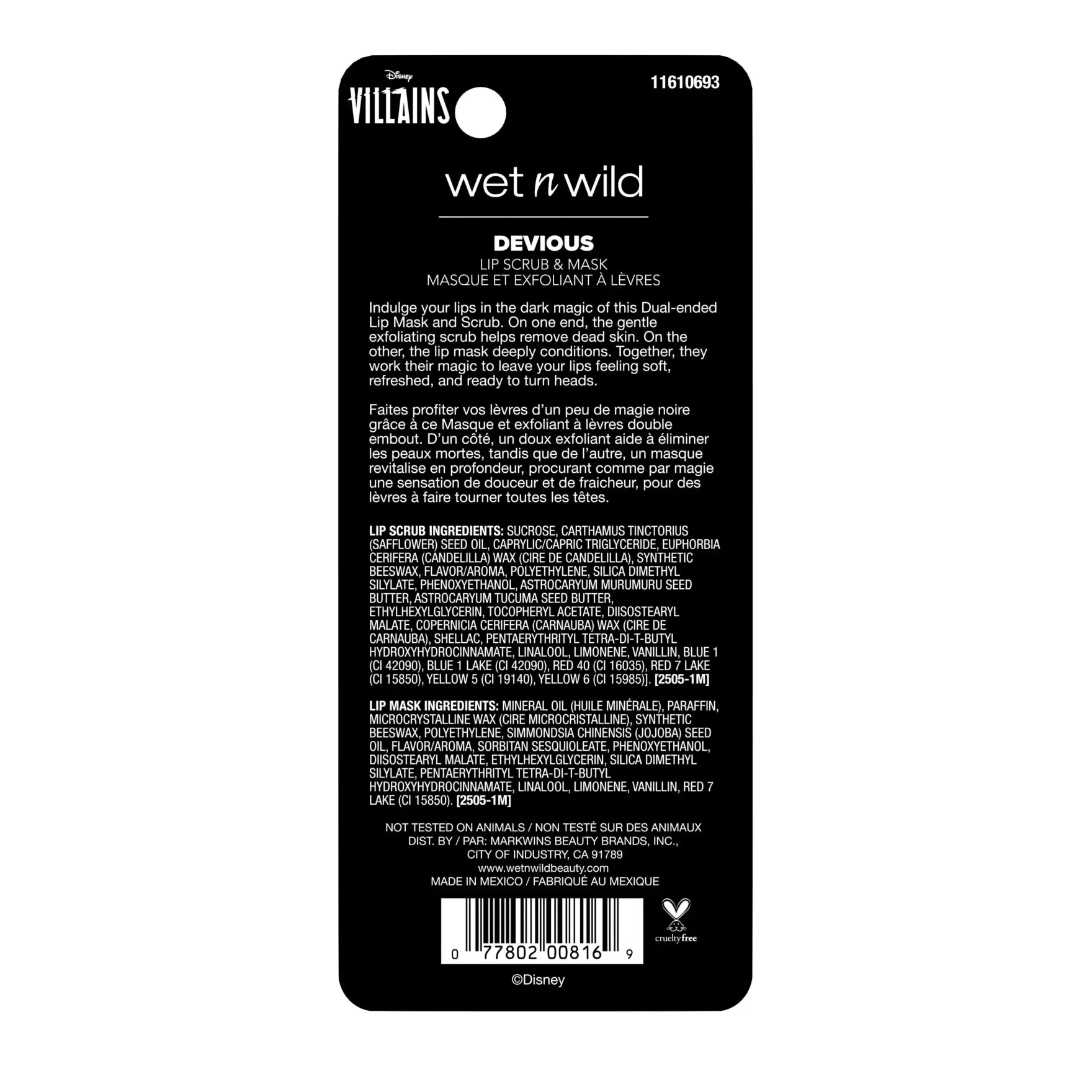 Villains Devious Dual-Ended Lip Scrub and Mask