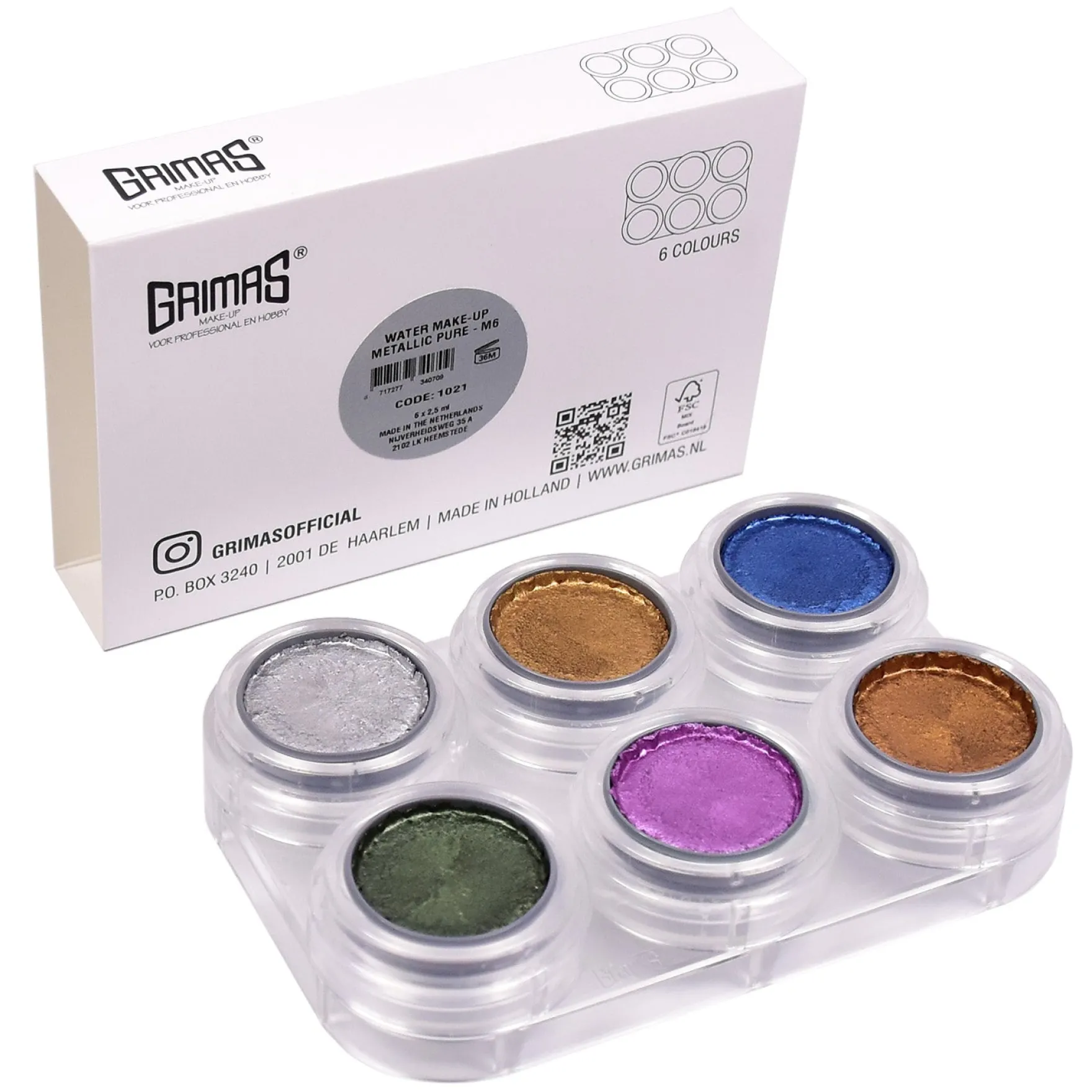 Water Make-up Metallic Palette M6