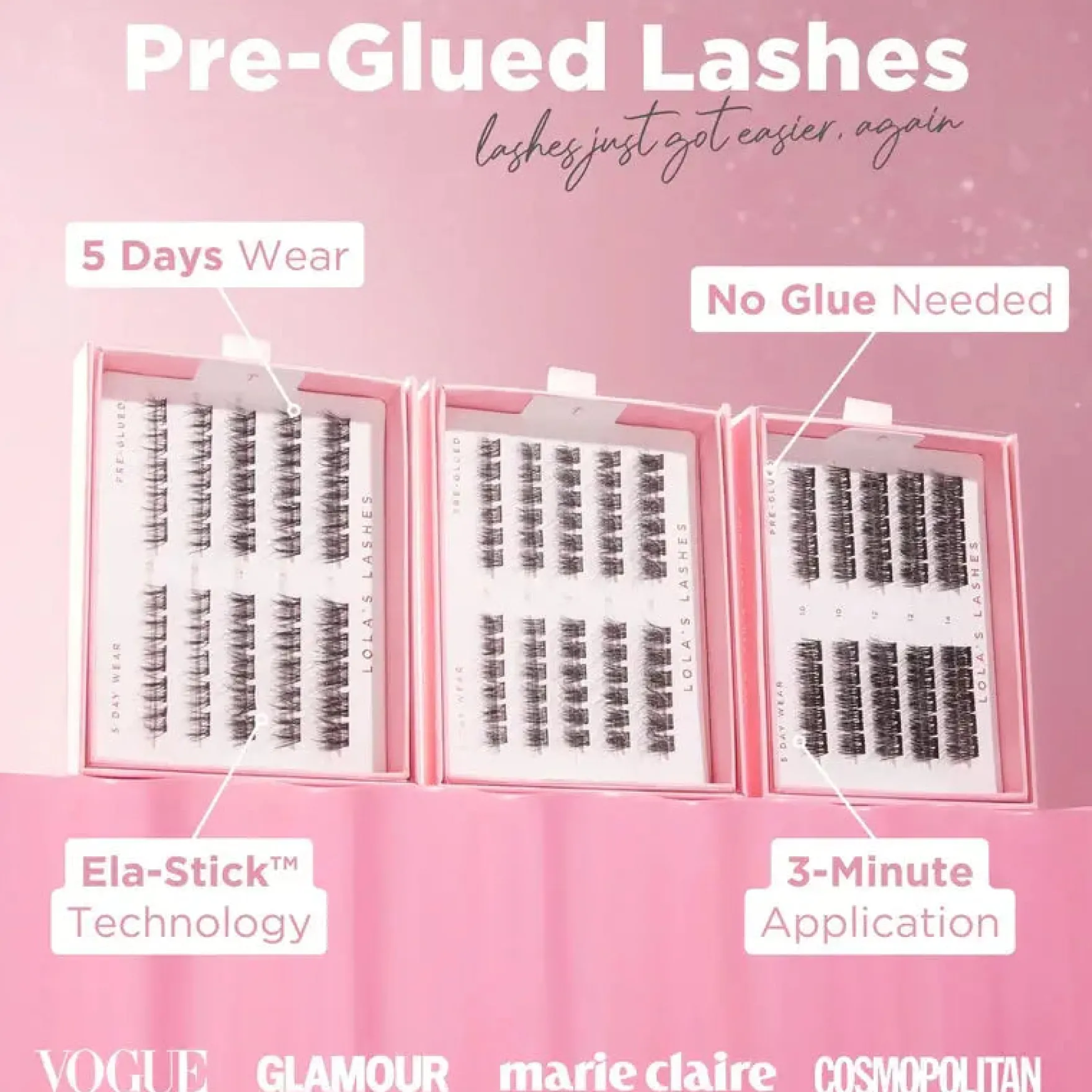 Wispy Volume Pre-Glued Lashes Set