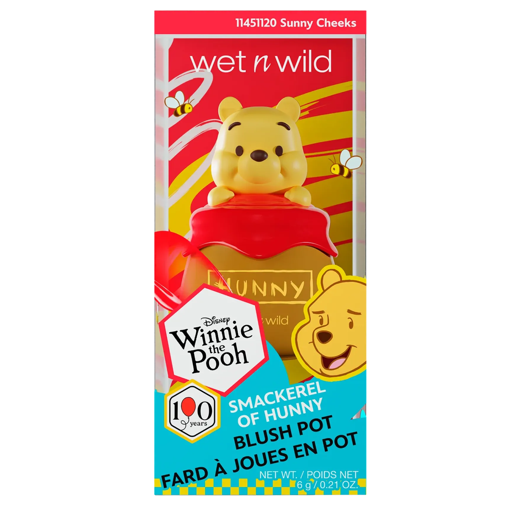 x Winnie The Pooh Smackerel Of Hunny Blush Pot Sunny Cheeks