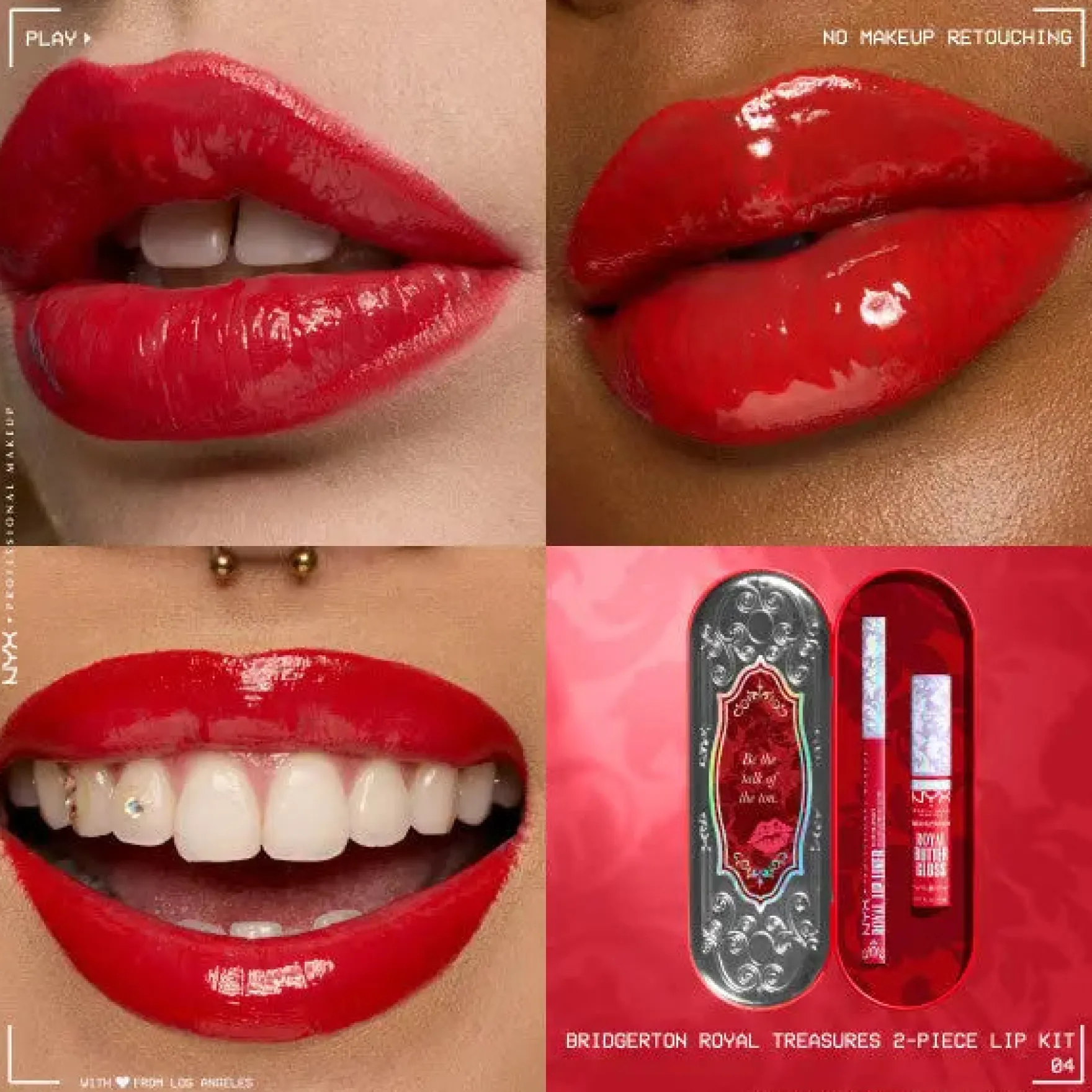x Bridgerton Royal Treasures Duo Lipkit 04 Rogue Romance + Flirt Alert