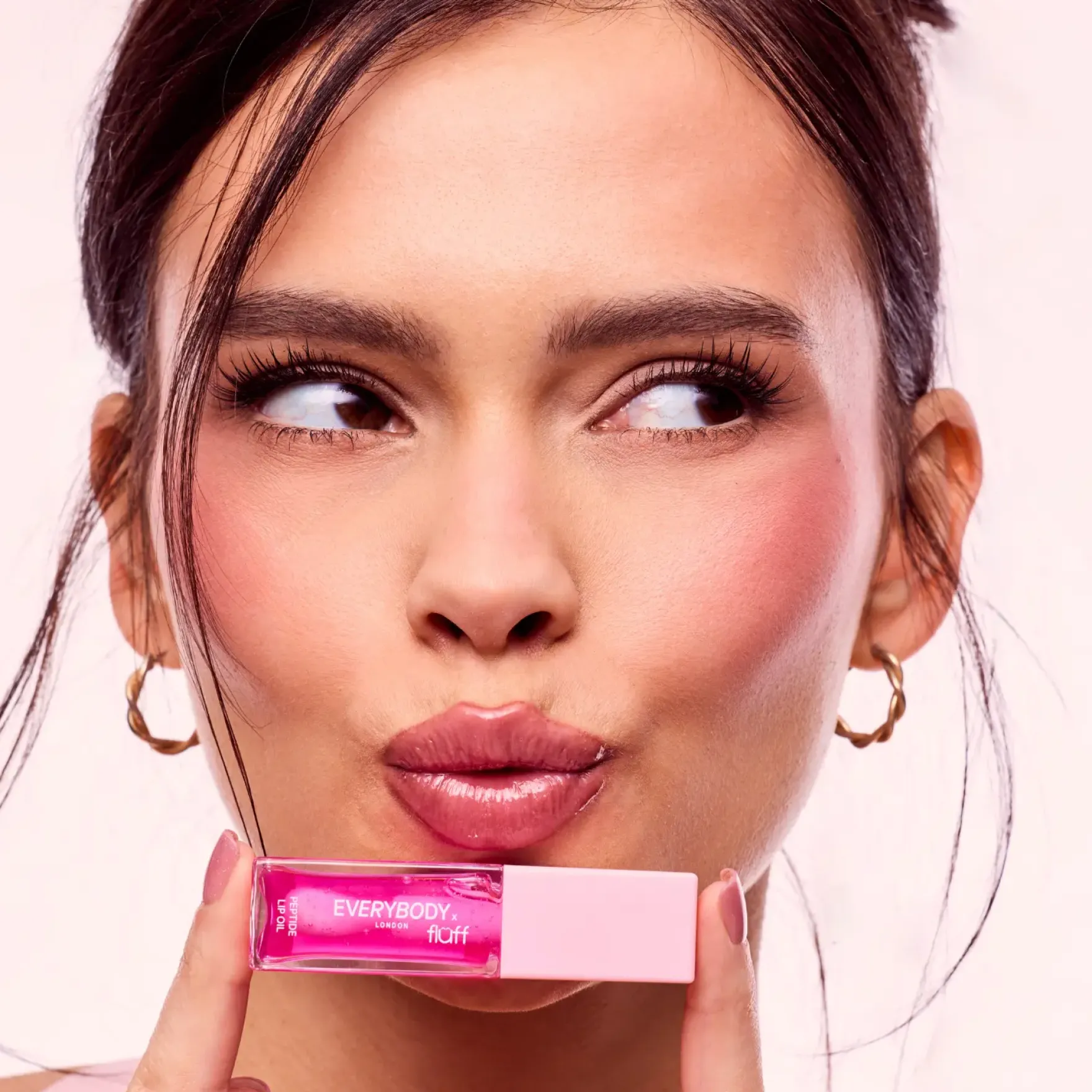 X Fluff Peptide Lip Oil Pink Rush